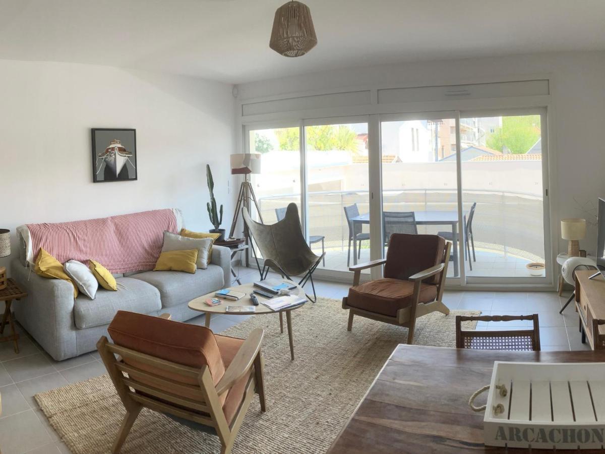 T3 En Centre D'Arcachon, 2 Min Plage, 5 Min Gare, Balcon, Parking Securise, Wifi, Menage Inclus - Fr-1-374-193 Buitenkant foto